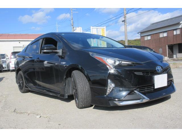 プリウス Ｓツーリングセレクション　モデリスタエアロ　アルパインナビＴＶ　Ｂモニター　クルコン　合皮シート　外１７インチアルミ（5枚目）