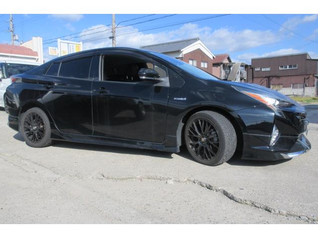 プリウス Ｓツーリングセレクション　モデリスタエアロ　アルパインナビＴＶ　Ｂモニター　クルコン　合皮シート　外１７インチアルミ（6枚目）