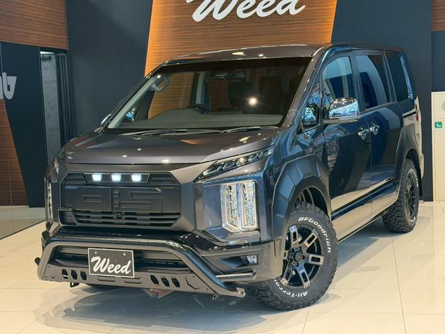 デリカD:5 P WARLOCKボディキット ALPINE11型ナビ ETC GOQBUTO/フロントバンパーガード MKW/マッドフラップ/ブラック エクシードバイザー リアエンブレムマットブラック塗装(14枚目)