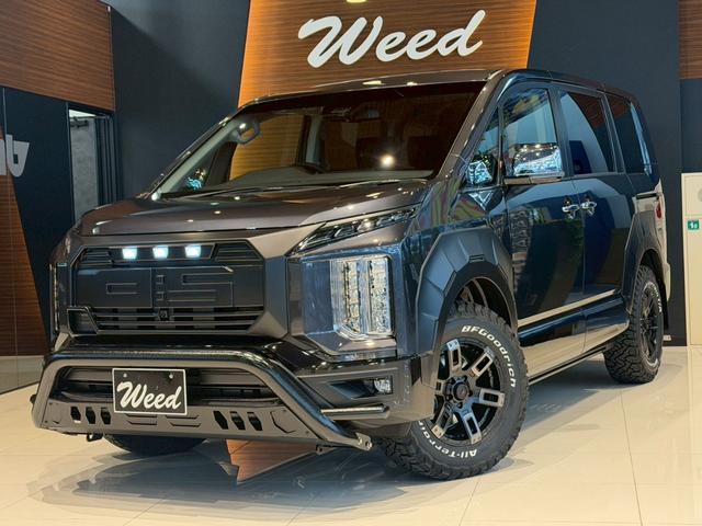 デリカD:5 P WARLOCKボディキット ALPINE11型ナビ ETC GOQBUTO/フロントバンパーガード MKW/マッドフラップ/ブラック エクシードバイザー リアエンブレムマットブラック塗装(16枚目)