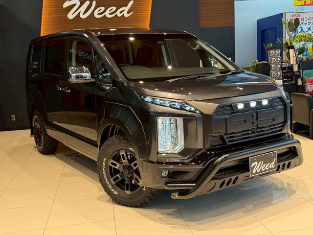 デリカD:5 P WARLOCKボディキット ALPINE11型ナビ ETC GOQBUTO/フロントバンパーガード MKW/マッドフラップ/ブラック エクシードバイザー リアエンブレムマットブラック塗装(24枚目)