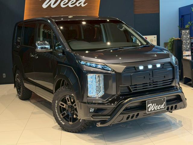 デリカD:5 P WARLOCKボディキット ALPINE11型ナビ ETC GOQBUTO/フロントバンパーガード MKW/マッドフラップ/ブラック エクシードバイザー リアエンブレムマットブラック塗装(25枚目)