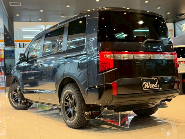 デリカD:5 P WARLOCKボディキット ALPINE11型ナビ ETC GOQBUTO/フロントバンパーガード MKW/マッドフラップ/ブラック エクシードバイザー リアエンブレムマットブラック塗装(27枚目)