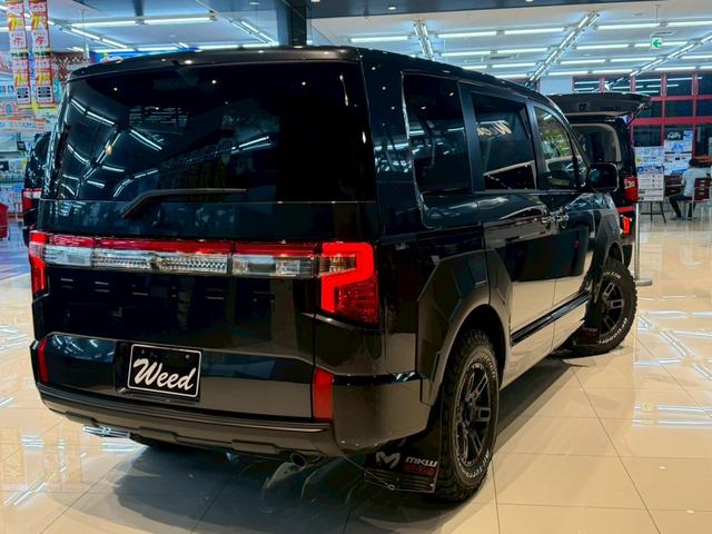 デリカD:5 P WARLOCKボディキット ALPINE11型ナビ ETC GOQBUTO/フロントバンパーガード MKW/マッドフラップ/ブラック エクシードバイザー リアエンブレムマットブラック塗装(32枚目)