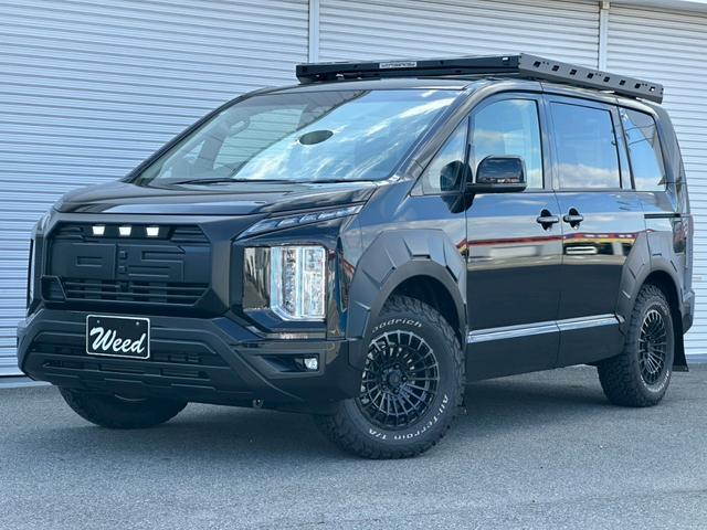 デリカＤ：５ Ｇ　パワーパッケージ　Ｇ－ＰｏｗｅｒＰａｃｋａｇｅ　ハーティーラン　サイドムービングシート仕様　ＡＬＰＩＮＥ１１型ナビ　ＷＡＲＬＯＣＫボディＫＩＴ　クロスロードルーフラック　ＪＡＯＳ製リアラダー　ＭＫＷ製マッドフラップ（8枚目）