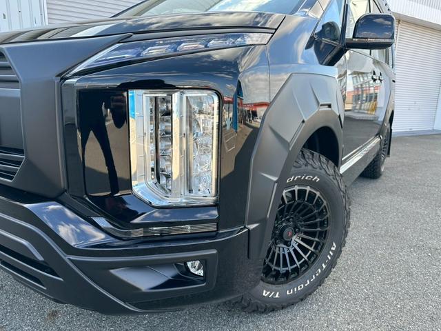 デリカＤ：５ Ｇ　パワーパッケージ　Ｇ－ＰｏｗｅｒＰａｃｋａｇｅ　ハーティーラン　サイドムービングシート仕様　ＡＬＰＩＮＥ１１型ナビ　ＷＡＲＬＯＣＫボディＫＩＴ　クロスロードルーフラック　ＪＡＯＳ製リアラダー　ＭＫＷ製マッドフラップ（13枚目）