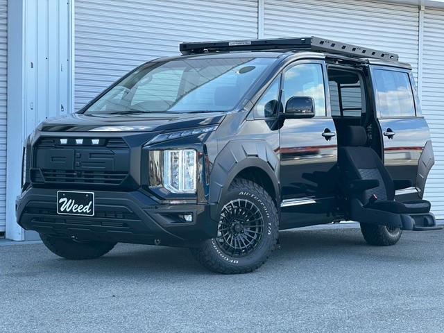 デリカＤ：５ Ｇ　パワーパッケージ　Ｇ－ＰｏｗｅｒＰａｃｋａｇｅ　ハーティーラン　サイドムービングシート仕様　ＡＬＰＩＮＥ１１型ナビ　ＷＡＲＬＯＣＫボディＫＩＴ　クロスロードルーフラック　ＪＡＯＳ製リアラダー　ＭＫＷ製マッドフラップ（44枚目）