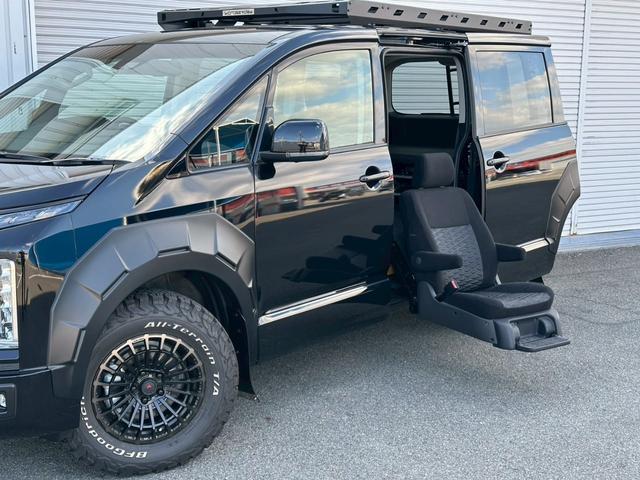 デリカＤ：５ Ｇ　パワーパッケージ　Ｇ－ＰｏｗｅｒＰａｃｋａｇｅ　ハーティーラン　サイドムービングシート仕様　ＡＬＰＩＮＥ１１型ナビ　ＷＡＲＬＯＣＫボディＫＩＴ　クロスロードルーフラック　ＪＡＯＳ製リアラダー　ＭＫＷ製マッドフラップ（46枚目）