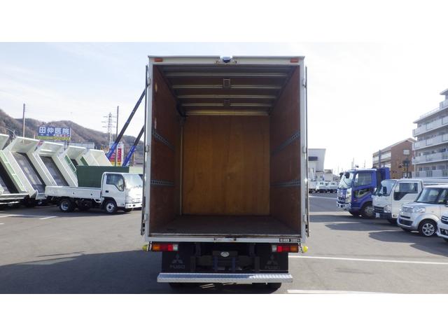 キャンター ロング全低床　積載３ｔ　ＡＴ　アルミバン　左スライドドア　ラッシングレール２段　車両総重量５，８９５ｋｇ　荷台内寸　長さ：３０５ｃｍ　幅：１７６ｃｍ　高さ：２０５ｃｍ　バックモニター　社外オーディオ（11枚目）