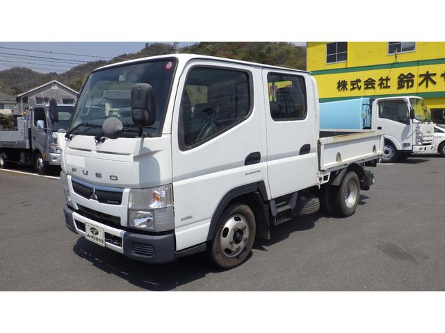キャンター Ｗキャブ全低床　積載２ｔ　ＡＴ　ロープ穴２対　ロープフック２対　車両総重量　４，６８０Ｋｇ　荷台内寸　長さ：２１０ｃｍ　幅：１６０ｃｍ　高さ：３８ｃｍ　左電格ミラー　キーレス　ＥＴＣ（2枚目）