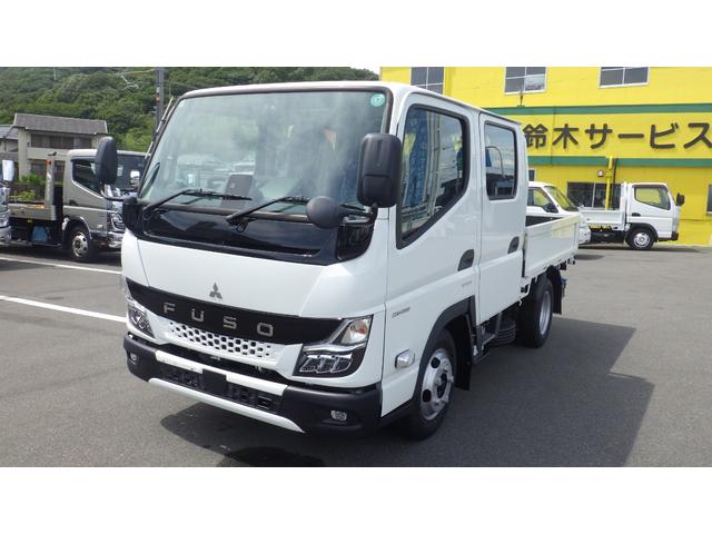 キャンター Ｗキャブ全低床　積載２ｔ　ＡＴ　衝突軽減ブレーキ　車線逸脱警報装置　左電格ミラー　ＬＥＤヘッドライト＆ＬＥＤフォグランプ　フル液晶メーター　ステアリングスイッチ　交通標識認識機能　リアビューカメラ　スマートキー（2枚目）