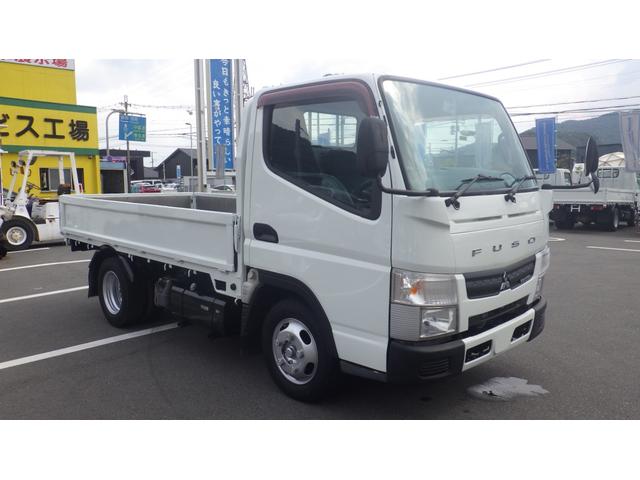 キャンター 全低床　積載２ｔ　５ＭＴ　車両総重量　４，３２５ｋｇ　荷台内寸　長さ：３１０ｃｍ　幅：１６０ｃｍ　高さ：３８ｃｍ　煽内ステン張　エアコン　パワーステアリング　パワーウィンドウ　ディーゼル（5枚目）