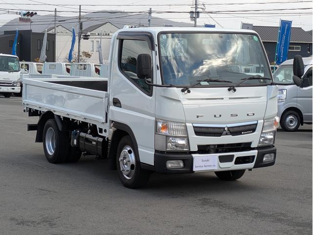 キャンター 全低床　積載２ｔ　ＡＴ　荷台内寸　長さ：３１１ｃｍ　幅：１６１ｃｍ　高さ：３８ｃｍ　助手席側電動格納ミラー　ＥＴＣ　フォグランプ　カーナビ　バックカメラ　パワーウインドウ　パワーステアリング　エアコン（5枚目）