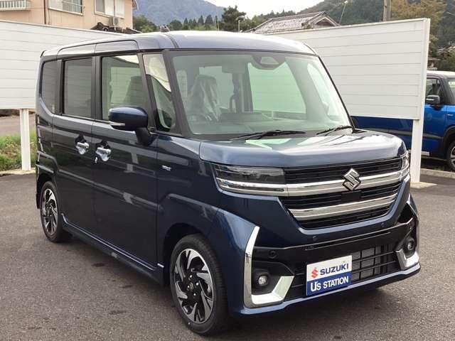 スペーシアカスタム カスタム　ＨＹＢＲＩＤ　ＸＳ　両側電動スライドドア　電動駐車ブレーキ　衝突被害軽減ブレーキ　低速時ブレーキサポート　車線維持支援機能　車線逸脱警報　踏み間違い防止機能　アダプティブクルーズコントロール　ＬＥＤヘッドライト　ステアリングヒーター（6枚目）