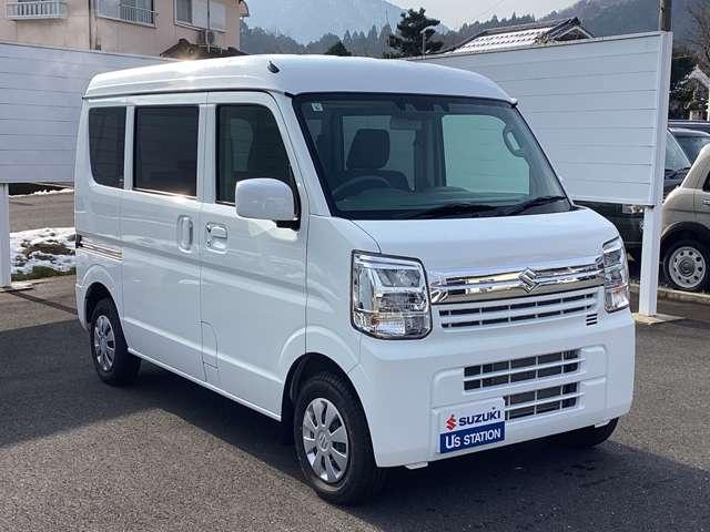 エブリイ JOIN 6型 4WD CVT 衝突被害軽減ブレーキ 後退時ブレーキサポート 踏み間違い防止機能 車線逸脱警報 両側イージークローザー LEDヘッドライト オートライト オートマチックハイビーム 横滑り防止機能(6枚目)