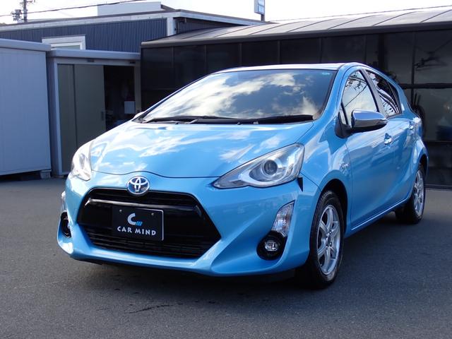 アクア Ｇ　中期型　純正フルセグナビ走行中ＴＶ　ＥＴＣ　Ｂカメラ　スマートキー　６スピーカー　ナノイーオートエアコン　シートヒーター　Ｇ専用ブラウンシート　ＬＥＤヘッドライト　ＬＥＤフォグ　オートライト（2枚目）