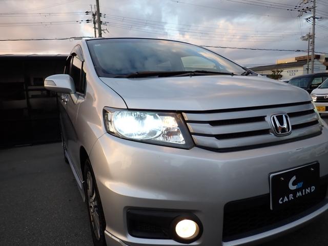 フリードスパイク ＧＬ　後期型　カロッツェリアナビ　ＣＤ　ＤＶＤ　ＳＤ　録音　Ｂｌｕｅｔｏｏｔｈオーディオ　フルセグ　走行中ＴＶ　ＥＴＣ　Ｂカメラ　ステリモ連動　スマートキー　両側電動ドア　ＨＩＤライト　フォグ　純正エアロ（20枚目）