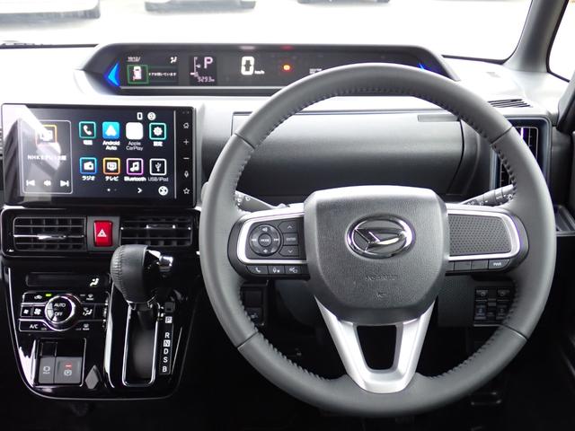 タント カスタムRS 後期型 純正9インチディスプレイ フルセグTV Bluetoothオーディオ HDMI APPLE CAR PLAY 全方位カメラ ETC 両側電動ドア ハーフレザーシート シートヒーター(16枚目)