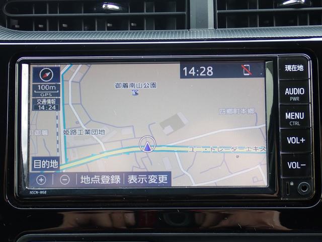 アクア S 後期型 純正ナビ CD SD AUX Bluetoothオーディオ 走行中TV ステリモ連動 ETC オートエアコン スペアタイヤ インフォメーションディスプレイ オートリトラクタブル電動格納ミラー(10枚目)