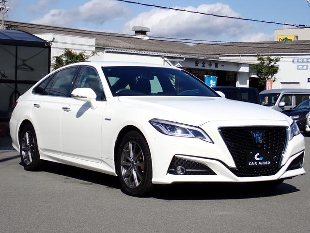 クラウンハイブリッド G 純正ナビ 黒革シート 全席パワーシート 全席シートヒーター 前席シートベンチレーター 全方位カメラ ETC2.0 純正デジタルインナーミラー 純正ドラレコ ハンドルヒーター 全ドアイージークローザー(6枚目)