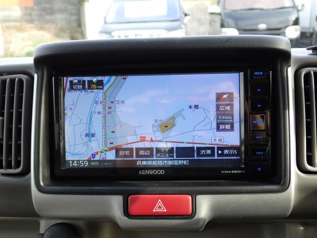 エブリイワゴン PZターボスペシャル 純正ナビCD DVD SD録音 Bluetoothオーディオ フルセグ走行中TV ETC 純正2視点切替式バックカメラ 両側電動ドア 左オートステップ スマートキー HIDライト 衝突軽減ブレーキ(20枚目)