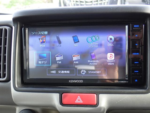 エブリイワゴン PZターボスペシャル 純正ナビCD DVD SD録音 Bluetoothオーディオ フルセグ走行中TV ETC 純正2視点切替式バックカメラ 両側電動ドア 左オートステップ スマートキー HIDライト 衝突軽減ブレーキ(21枚目)