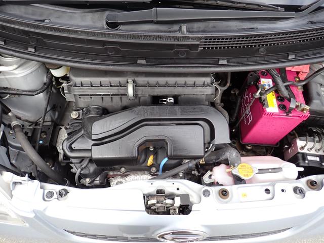 ミラ Ｘスペシャル　５速ＭＴ　ＫＦエンジンタイミングチェーン　純正ナビ　ＣＤ　ＤＶＤ　ＳＤ　Ｂｌｕｅｔｏｏｔｈオーディオ　フルセグＴＶ　走行中ＴＶ　バックカメラ　ブリジストン２０２４年製タイヤ　キーレス　スペアタイヤ（17枚目）