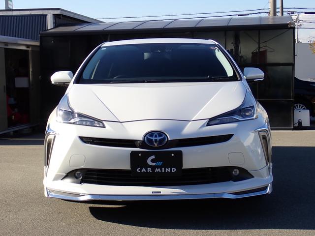 プリウス Ｓツーリングセレクション　後期型　モデリスタエアロ　純正９インチハイレゾ音源対応ナビ走行中ＴＶ　全方位カメラ　ＥＴＣ２．０　純正ドラレコ　スマートキー２本　黒革調シート　シートヒーター　純正ＯＰデジタルインナーミラー（2枚目）