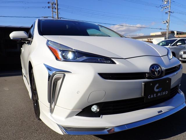 プリウス Ｓツーリングセレクション　後期型　モデリスタエアロ　純正９インチハイレゾ音源対応ナビ走行中ＴＶ　全方位カメラ　ＥＴＣ２．０　純正ドラレコ　スマートキー２本　黒革調シート　シートヒーター　純正ＯＰデジタルインナーミラー（22枚目）