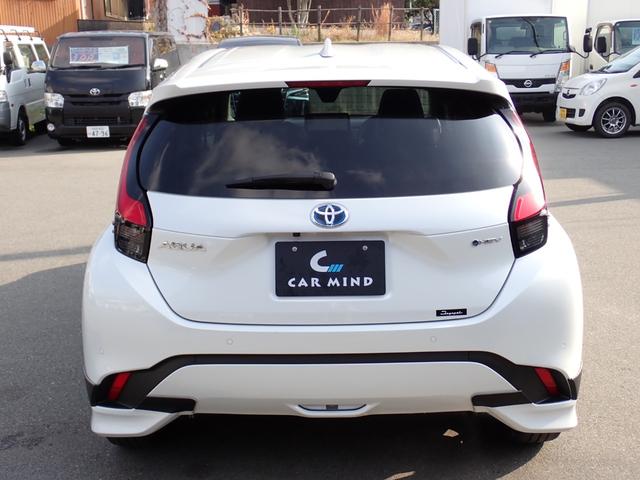 アクア Z モデリスタエアロ 合成皮革パッケージ 純正10.5インチディスプレイナビ 全方位カメラ ETC 前後ドラレコ ハーフレザーシート パワーシート シートヒーターハンドルヒーター 衝突軽減ブレーキ BSM(7枚目)