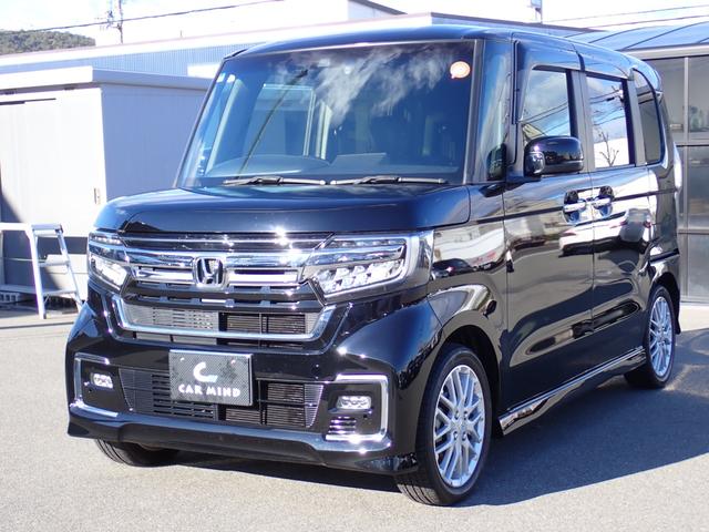 Ｎ－ＢＯＸカスタム Ｌターボ　後期型　純正８インチプレミアムインターナビ走行中ＴＶ　ＥＴＣ　Ｂカメラ　純正前後ドライブレコーダー　ＵＳＢ給電　純正ＯＰデジタルインナーミラー　両側電動ドア　衝突軽減ブレーキ　電子パーキングブレーキ（2枚目）