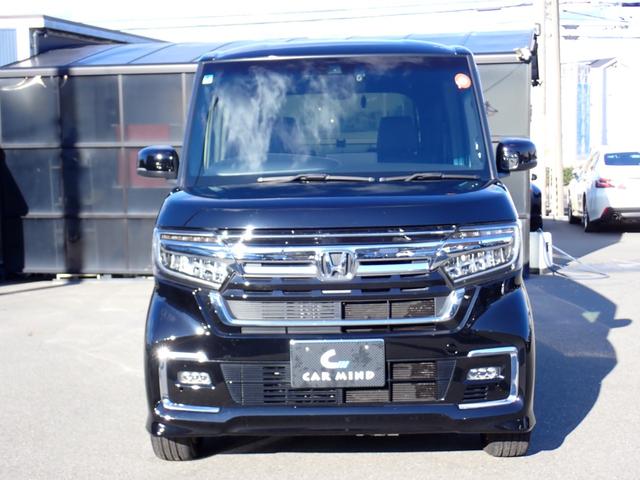 Ｎ－ＢＯＸカスタム Ｌターボ　後期型　純正８インチプレミアムインターナビ走行中ＴＶ　ＥＴＣ　Ｂカメラ　純正前後ドライブレコーダー　ＵＳＢ給電　純正ＯＰデジタルインナーミラー　両側電動ドア　衝突軽減ブレーキ　電子パーキングブレーキ（3枚目）