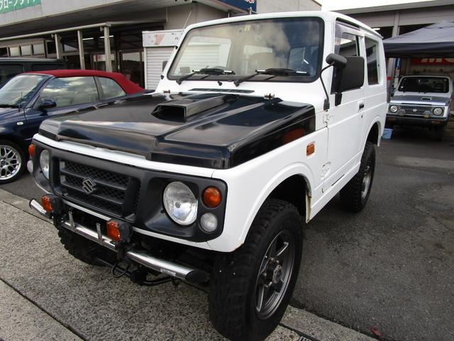 ジムニー ＨＡ　リフトアップ２ＵＰ　ブローオフ　マッドタイヤＥＴＣ　５速ミッション　社外ハンドル（4枚目）