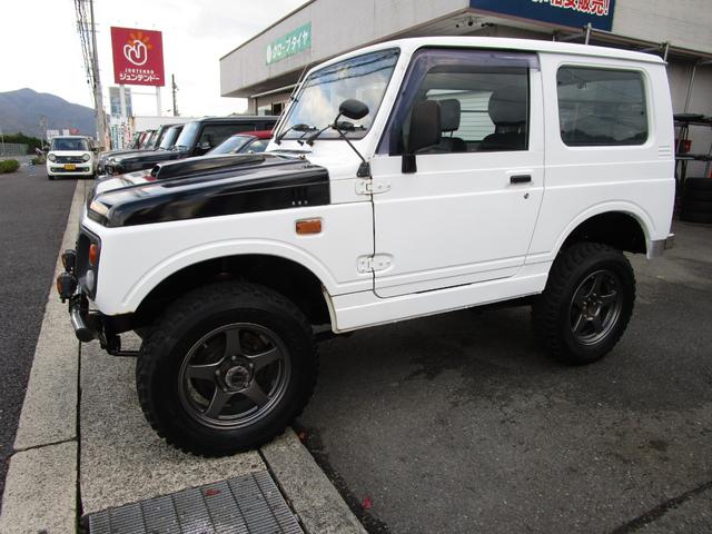 ジムニー ＨＡ　リフトアップ２ＵＰ　ブローオフ　マッドタイヤＥＴＣ　５速ミッション　社外ハンドル（5枚目）