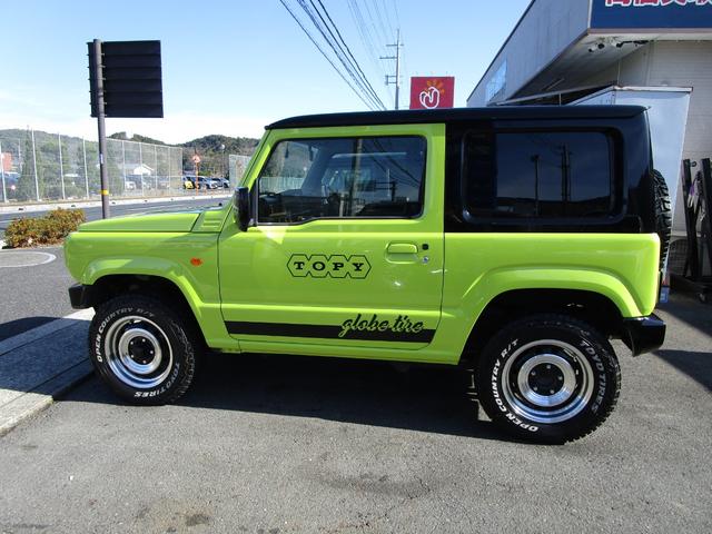 ジムニー ＸＬ　バッテリー新品、ＫＬＣグリル、スキッドプレート、外品ステアリング、前後バンパー、オプカンタイヤ、トピーホイール、ツートン塗装、ＥＴＣ、ドライブレコーダー、スモークテール（5枚目）