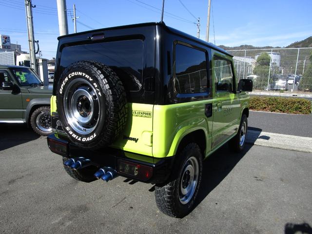 ジムニー ＸＬ　バッテリー新品、ＫＬＣグリル、スキッドプレート、外品ステアリング、前後バンパー、オプカンタイヤ、トピーホイール、ツートン塗装、ＥＴＣ、ドライブレコーダー、スモークテール（8枚目）