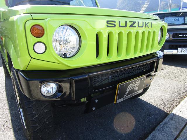 ジムニー ＸＬ　バッテリー新品、ＫＬＣグリル、スキッドプレート、外品ステアリング、前後バンパー、オプカンタイヤ、トピーホイール、ツートン塗装、ＥＴＣ、ドライブレコーダー、スモークテール（10枚目）