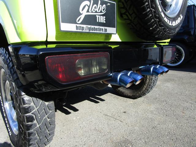 ジムニー ＸＬ　バッテリー新品、ＫＬＣグリル、スキッドプレート、外品ステアリング、前後バンパー、オプカンタイヤ、トピーホイール、ツートン塗装、ＥＴＣ、ドライブレコーダー、スモークテール（25枚目）