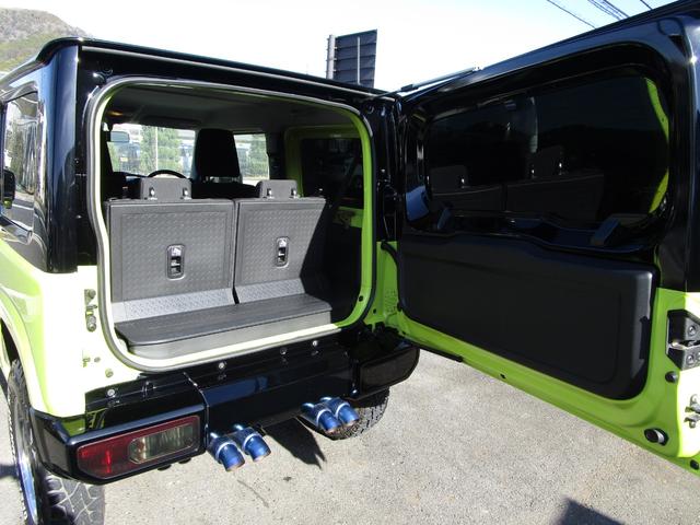 ジムニー ＸＬ　バッテリー新品、ＫＬＣグリル、スキッドプレート、外品ステアリング、前後バンパー、オプカンタイヤ、トピーホイール、ツートン塗装、ＥＴＣ、ドライブレコーダー、スモークテール（34枚目）