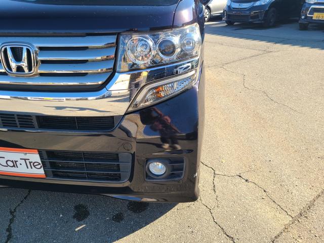 Ｎ－ＢＯＸカスタム Ｇ・Ｌパッケージ　両側スライド・片側電動　ナビ　ＴＶ　オートライト　ＨＩＤ　スマートキー　アイドリングストップ　電動格納ミラー　ベンチシート　ＣＶＴ　盗難防止システム　ＡＢＳ　ＥＳＣ　ＣＤ　ＤＶＤ再生　ＵＳＢ（23枚目）