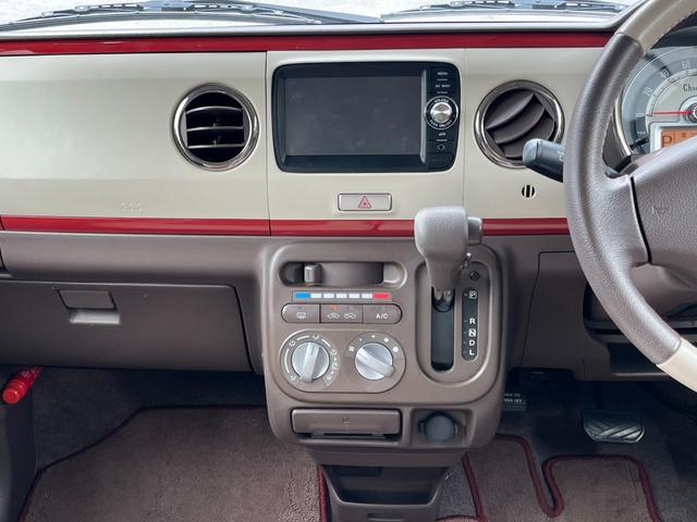 アルトラパンショコラ Ｇ　禁煙車　社外ナビ（ワンセグ／ＡＭ／ＦＭ／ＵＳＢ／ＢＴ）　バックカメラ　純正マット　プッシュスタート　スマートキー　オートライト　アイドリングストップ　革巻きハンドル　バイザー（13枚目）