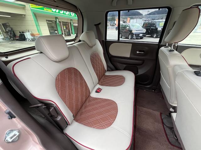 アルトラパンショコラ Ｇ　禁煙車　社外ナビ（ワンセグ／ＡＭ／ＦＭ／ＵＳＢ／ＢＴ）　バックカメラ　純正マット　プッシュスタート　スマートキー　オートライト　アイドリングストップ　革巻きハンドル　バイザー（16枚目）