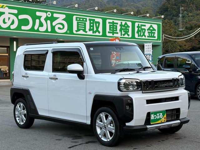 タフト G クロムベンチャー 4WD SDナビ バックカメラ ガラスルーフ スマートキー フロントシートヒーター 衝突軽減 クリアランスソナー アイドリングストップ LEDヘッドライト ルーフレール 純正15インチアルミ(6枚目)