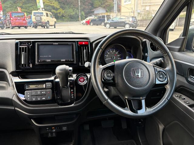 Ｎ－ＷＧＮカスタム Ｇ・ターボパッケージ　ターボ　パイオニアメモリーナビ　バックカメラ　ドラレコ　ステリモ　ＥＴＣ　スマートキー　レーダークルーズ　衝突軽減　ＨＩＤ　フォグ　オートライト　ハーフレザーシート　純正１４インチアルミ（16枚目）