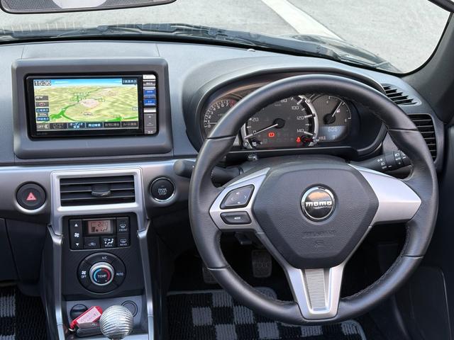 コペン セロ　Ｓ　ターボ　５ＭＴ　純正メモリーナビ　電動ルーフ　ビルシュタインサスペンション　純正レカロシート　ＭＯＭＯ革ハンドル　スマートキー　シートヒーター　バックカメラ　ステリモ　ＥＴＣ　社外１５インチアルミ（15枚目）