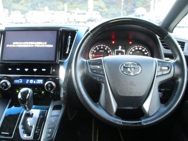 ヴェルファイア ２．５Ｚ　Ａエディション　ゴールデンアイズ　純正１０インチＳＤナビ　純正フリップダウンリアモニター　両側パワスラ　パワーバックドア　スマートキー　電子パーキング　オートホールド　クリアランスソナー　ＬＥＤライト　バックカメラ　ＢＬＩＴＺ車高調（16枚目）