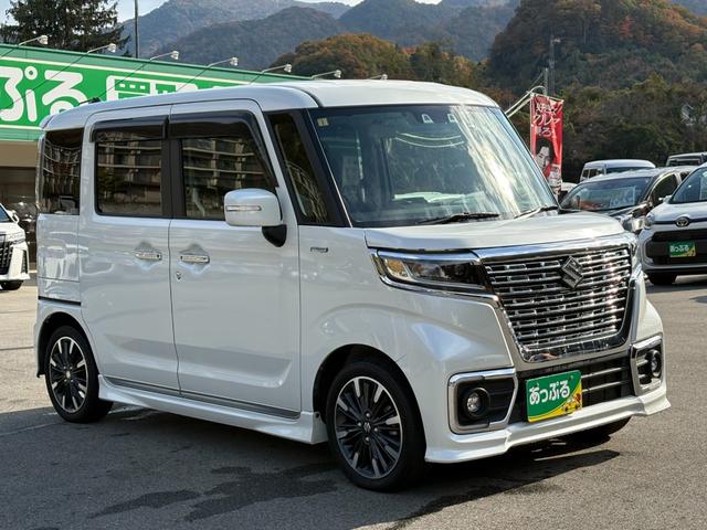 スペーシアカスタム ハイブリッドＸＳターボ　ターボ　ＫＥＮＷＯＯＤ８インチメモリーナビ　バックカメラ　両側パワスラ　レーダークルーズ　衝突軽減　ＥＴＣ　ドラレコ　ステリモ　運転席シートヒーター　リアサーキュレーター　純正１５インチアルミ（6枚目）