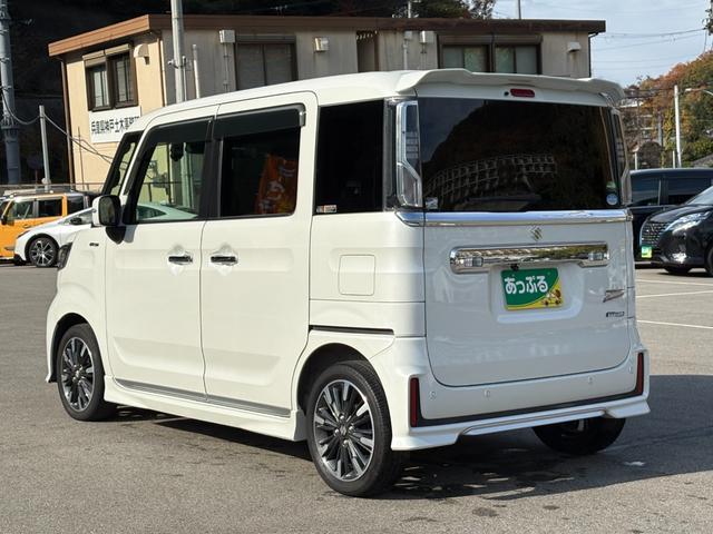 スペーシアカスタム ハイブリッドＸＳターボ　ターボ　ＫＥＮＷＯＯＤ８インチメモリーナビ　バックカメラ　両側パワスラ　レーダークルーズ　衝突軽減　ＥＴＣ　ドラレコ　ステリモ　運転席シートヒーター　リアサーキュレーター　純正１５インチアルミ（9枚目）