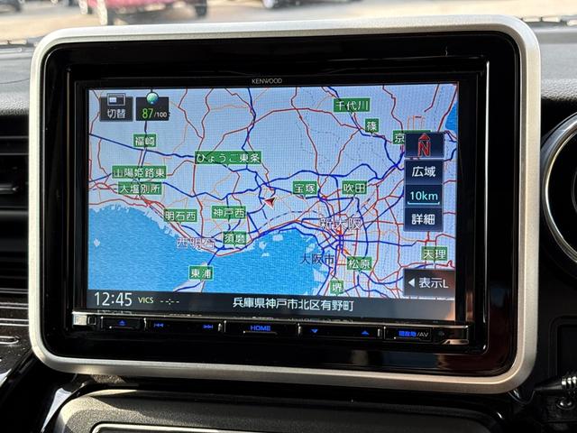 スペーシアカスタム ハイブリッドＸＳターボ　ターボ　ＫＥＮＷＯＯＤ８インチメモリーナビ　バックカメラ　両側パワスラ　レーダークルーズ　衝突軽減　ＥＴＣ　ドラレコ　ステリモ　運転席シートヒーター　リアサーキュレーター　純正１５インチアルミ（21枚目）