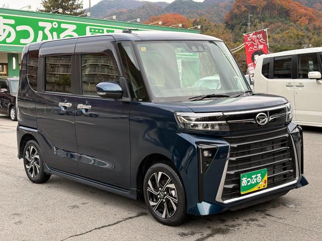 タント カスタムＸ　純正１０インチメモリーナビ　バックカメラ　ドラレコ　スマートキー２個　両側パワスラ　衝突軽減　クリアランスソナー　ＬＥＤヘッドライト　アイドリングストップ　ハーフレザーシート　純正１４インチアルミ（6枚目）